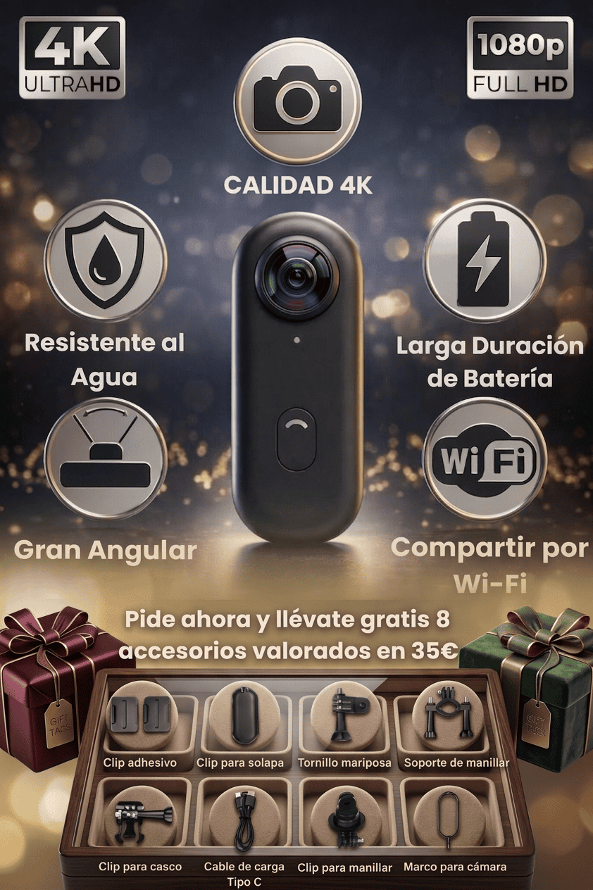 La cámara de acción Vivo Action® 4K