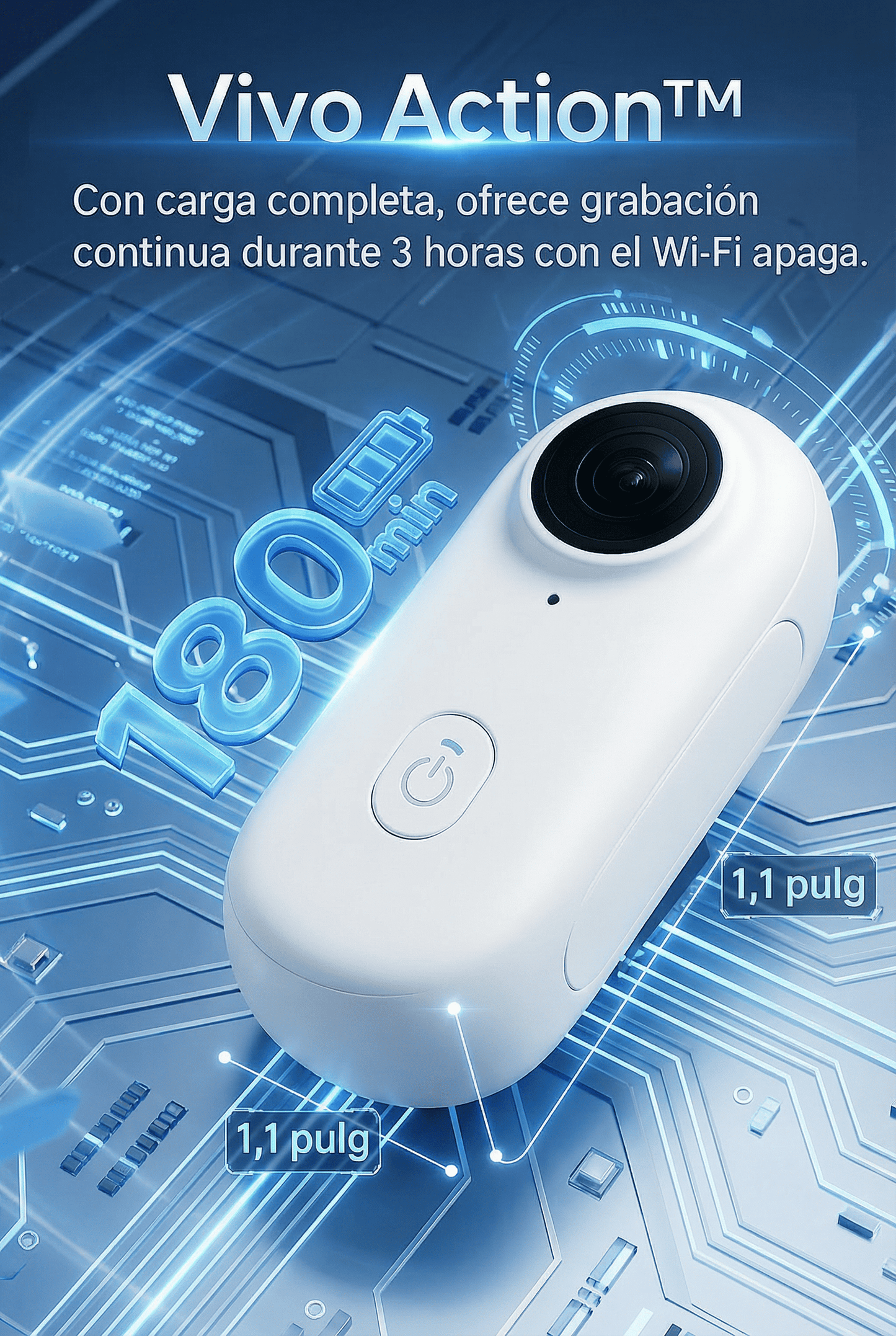 La cámara de acción Vivo Action® 4K