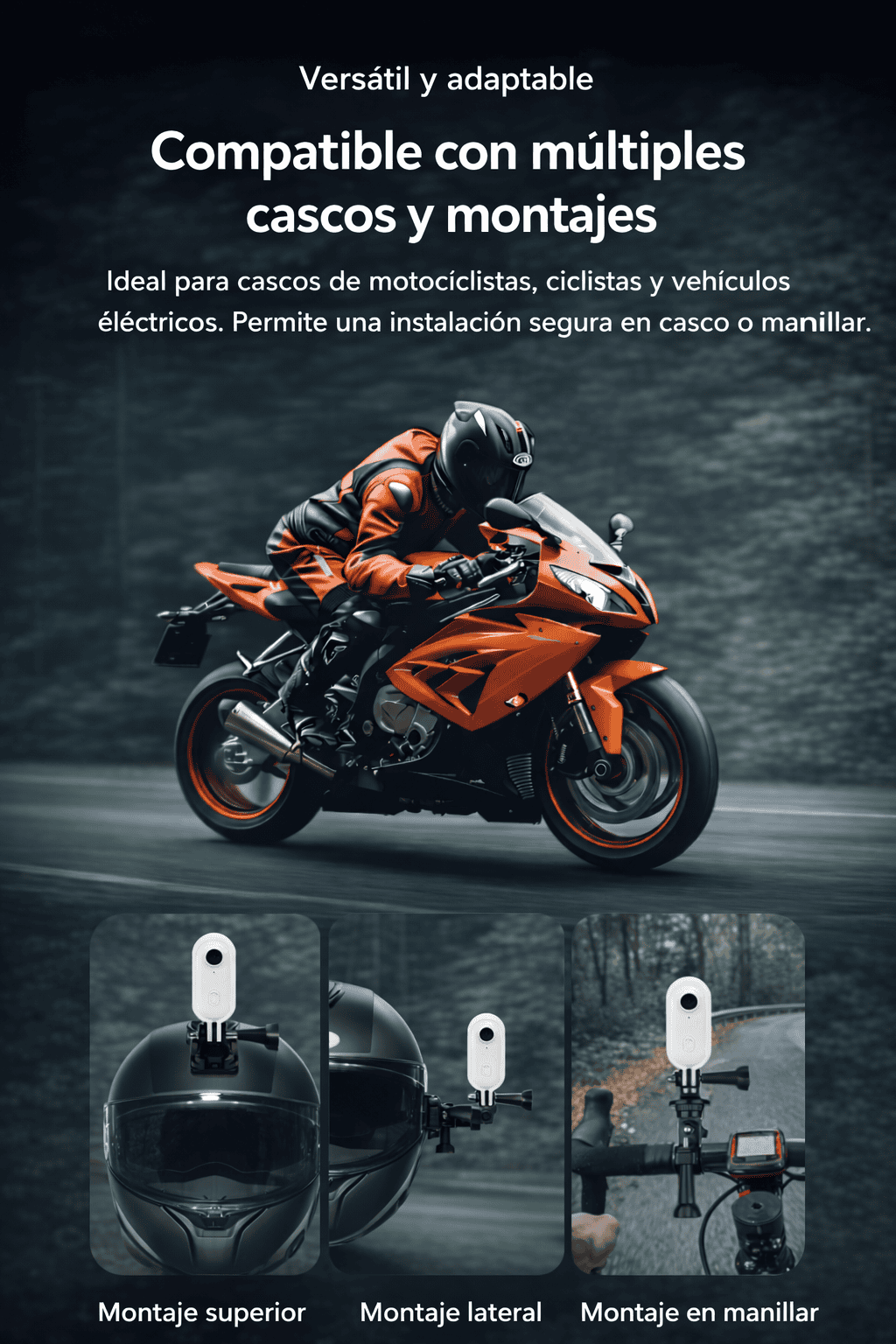 La cámara de acción Vivo Action® 4K